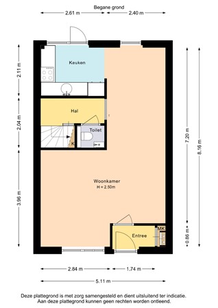 Floorplan - Veluwelaan 25, 8302 KP Emmeloord